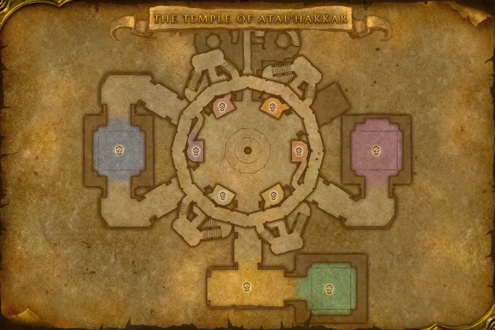 Sunken Temple in-game map: Upper ring