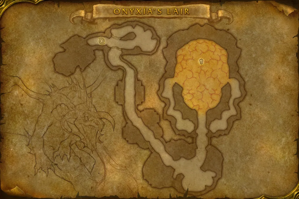 Onyxia's Lair in-game map: Onyxia's Lair